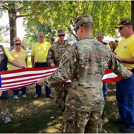 Dave and Tammy King serving as volunteers with Rolling Thunder, Indiana Chapter #6. 